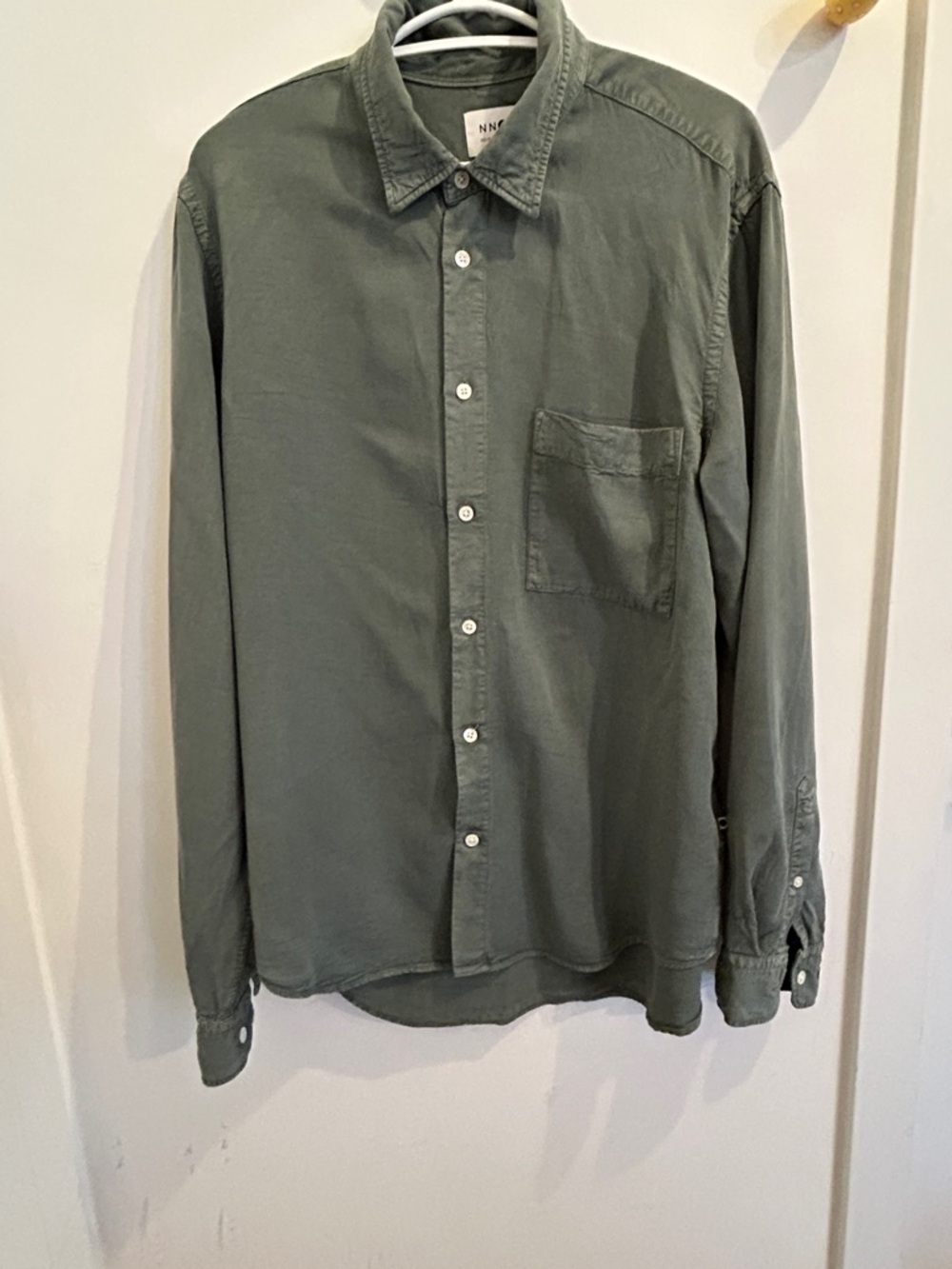 NN07 Men’s Green Button-Up Tencel Shirt